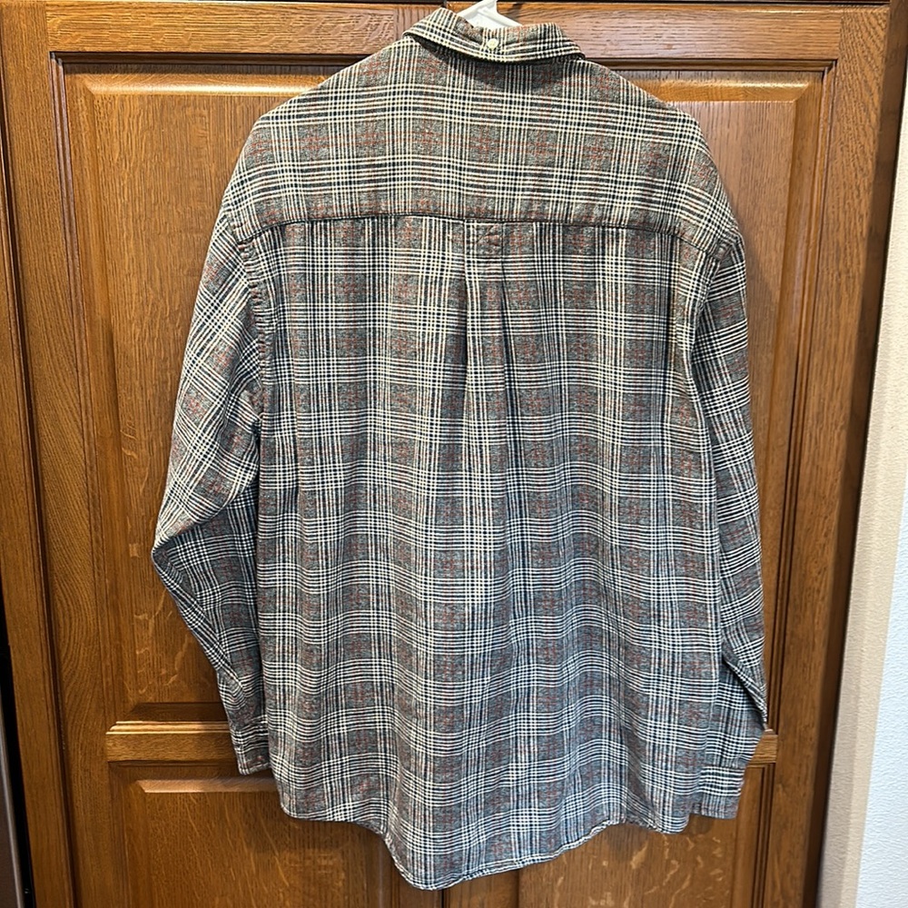 EDDIE BAUER Mens Plaid Button Down Long Sleeve Shirt 3558 Size L - Picture 8 of 9